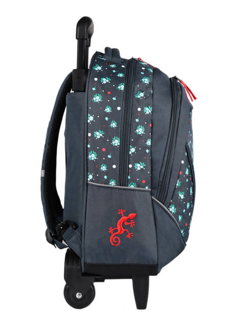 Sac à Dos à Roulettes Enfant 2 Compartiments Cameleon Bleu actual SR43 vue secondaire 4