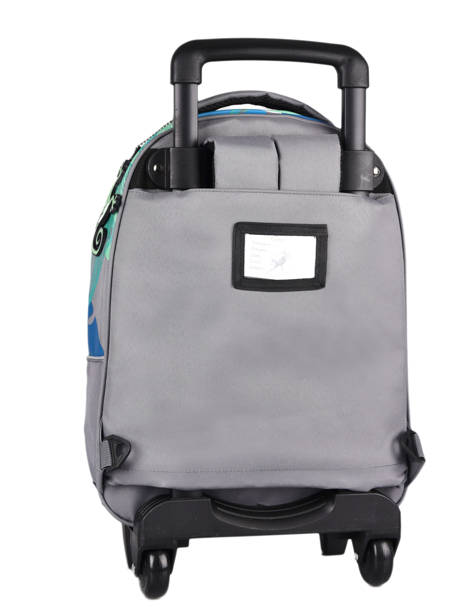 Wheeled Backpack For Kids 2 Compartments Cameleon Gray actual SR43 other view 7