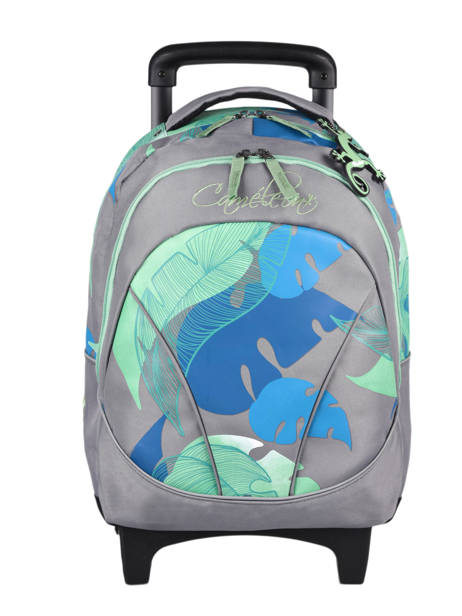 Wheeled Backpack For Kids 2 Compartments Cameleon Gray actual SR43