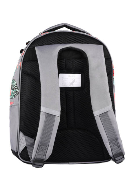 Backpack For Kids 2 Compartments Cameleon Gray actual SD43 other view 6