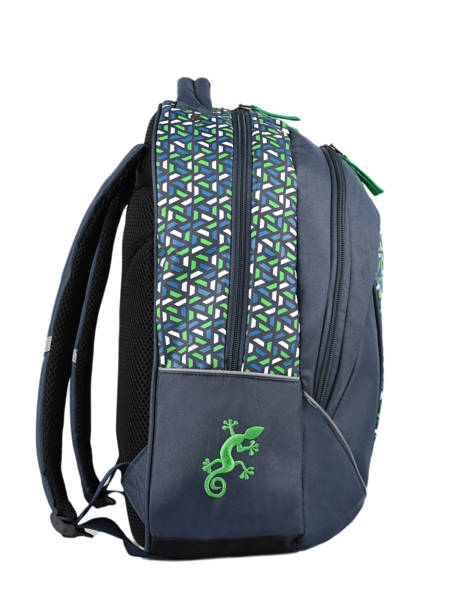 Backpack For Kids 2 Compartments Cameleon Blue actual SD43 other view 4