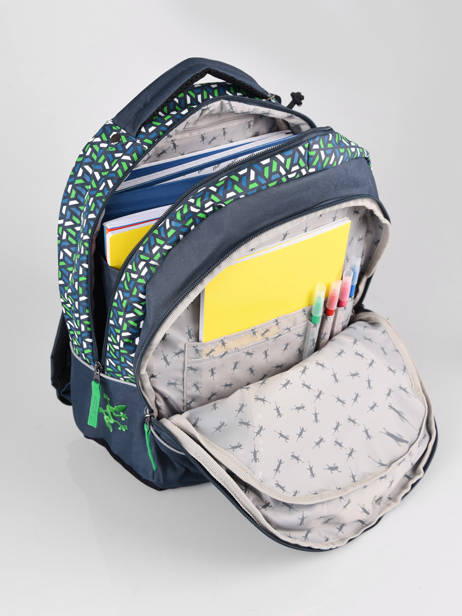 Backpack For Kids 2 Compartments Cameleon Blue actual SD43 other view 5