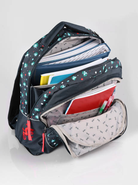 Sac à Dos Enfant 2 Compartiments Cameleon Bleu actual SD43 vue secondaire 5