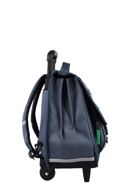 Cartable à Roulettes Enfant 3 Compartiments Cameleon Bleu actual CR41 vue secondaire 4