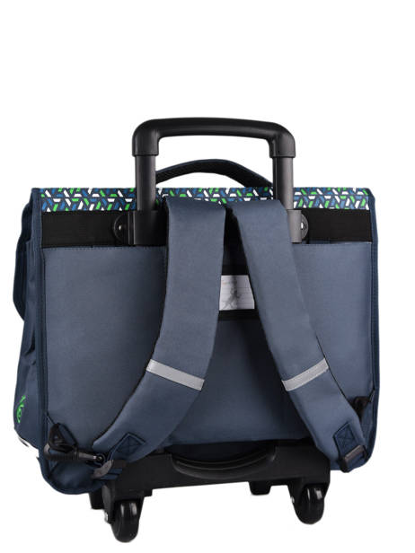 Cartable à Roulettes Enfant 3 Compartiments Cameleon Bleu actual CR41 vue secondaire 7