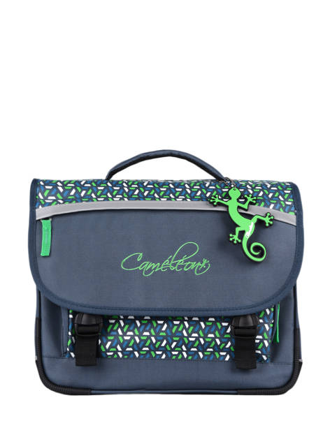 Satchel For Kids 2 Compartments Cameleon Blue actual BAS-CA35