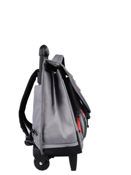 Wheeled Schoolbag For Kids 2 Compartments Cameleon Gray actual CR38 other view 4