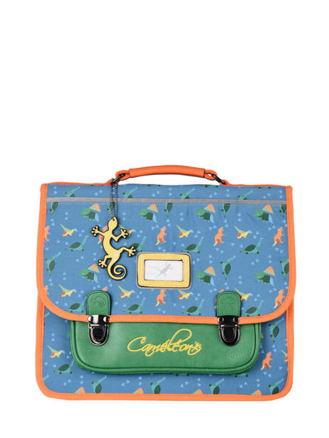 Satchel For Kids 2 Compartments Cameleon Blue retro CA35