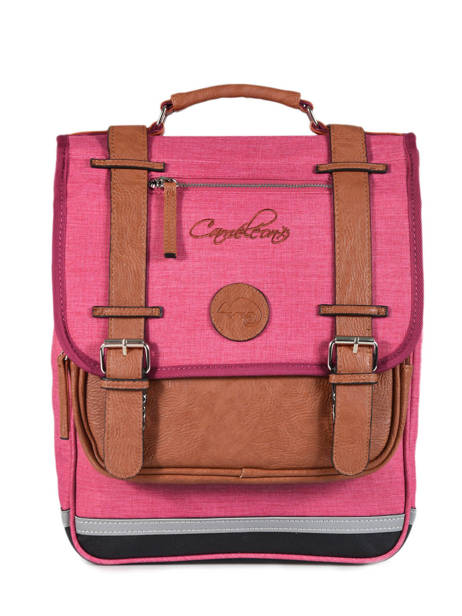 Sac à Dos Enfant 2 Compartiments Cameleon Rose vintage chine VIN-SD38