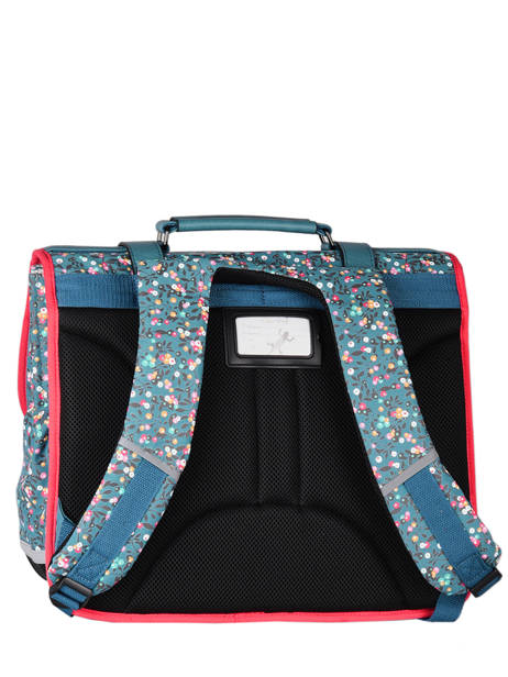 Cartable Enfant 3 Compartiments Cameleon Bleu vintage fantasy CA41 vue secondaire 8