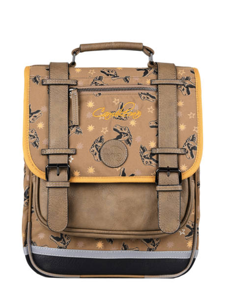 Backpack For Boys 2 Compartments Cameleon Brown vintage urban SD38