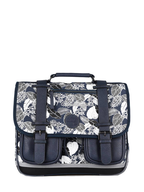 Boekentas Jongen 2 Compartimenten Cameleon Blauw vintage urban CA35