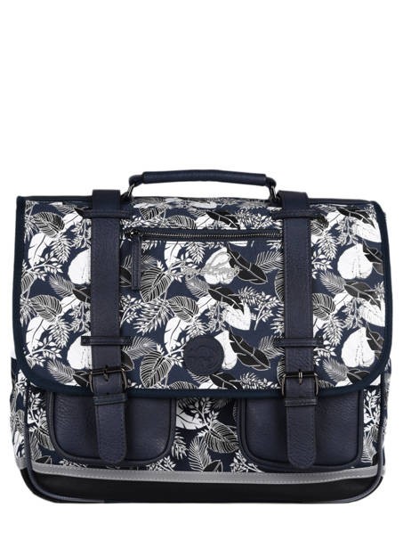 Cartable Enfant 3 Compartiments Cameleon Bleu vintage urban CA41