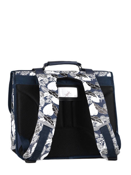Cartable Enfant 3 Compartiments Cameleon Bleu vintage urban CA41 vue secondaire 7