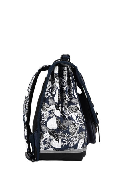 Cartable Enfant 3 Compartiments Cameleon Bleu vintage urban CA41 vue secondaire 4