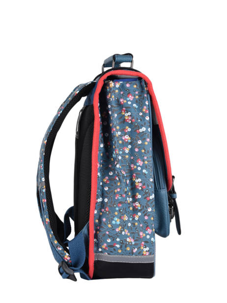 Sac à Dos Enfant 2 Compartiments Cameleon Bleu vintage fantasy SD38 vue secondaire 5