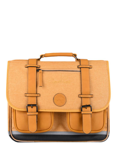 Satchel 2 Compartments Cameleon Yellow vintage color CA38