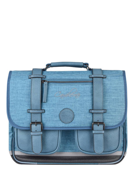 Satchel 2 Compartments Cameleon Blue vintage color CA38