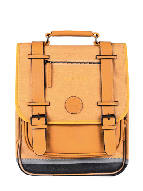 Backpack 2 Compartments Cameleon Yellow vintage color VIC-SD38