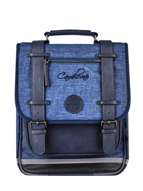 Backpack 2 Compartments Cameleon Blue vintage color VIC-SD38