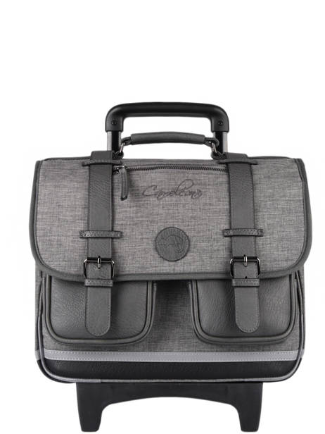 Wheeled Schoolbag 3 Compartments Cameleon Gray vintage color CR38