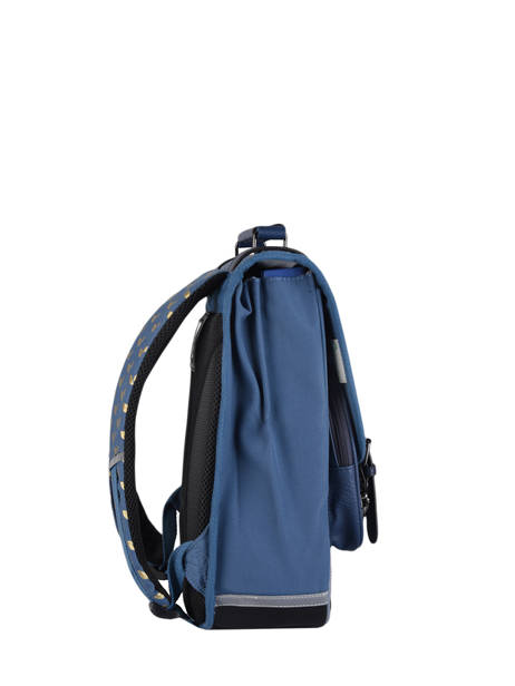 Sac à Dos Enfant 2 Compartiments Cameleon Bleu vintage fantasy SD38 vue secondaire 4