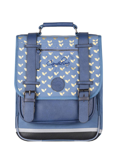 Sac à Dos Enfant 2 Compartiments Cameleon Bleu vintage fantasy SD38