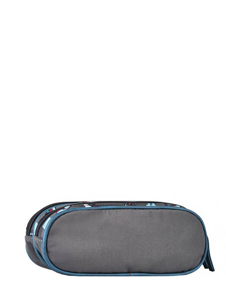 Trousse Enfant 2 Compartiments Cameleon Bleu vintage urban VIB-TROU vue secondaire 2