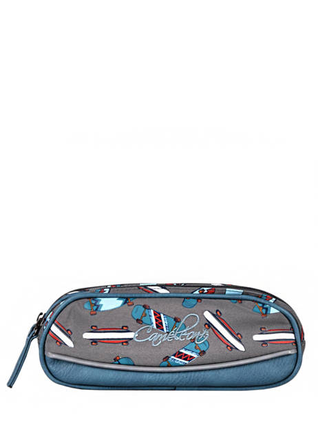 Trousse Enfant 2 Compartiments Cameleon Bleu vintage urban VIB-TROU