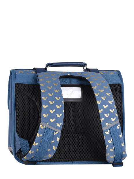 Cartable Enfant 3 Compartiments Cameleon Bleu vintage fantasy CA41 vue secondaire 7