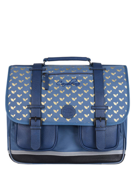 Cartable Enfant 3 Compartiments Cameleon Bleu vintage fantasy CA41