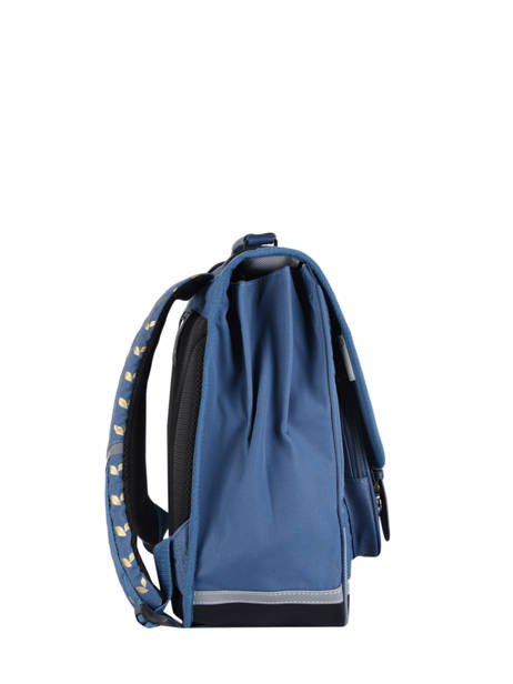 Cartable Enfant 3 Compartiments Cameleon Bleu vintage fantasy CA41 vue secondaire 4
