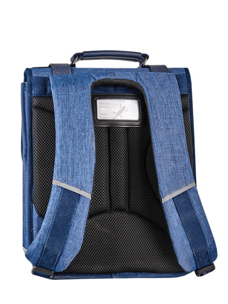 Backpack 2 Compartments Cameleon Blue vintage color VIC-SD38 other view 7