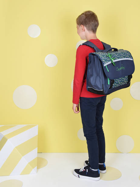 Cartable Enfant 3 Compartiments Cameleon Bleu actual CA41 vue secondaire 1
