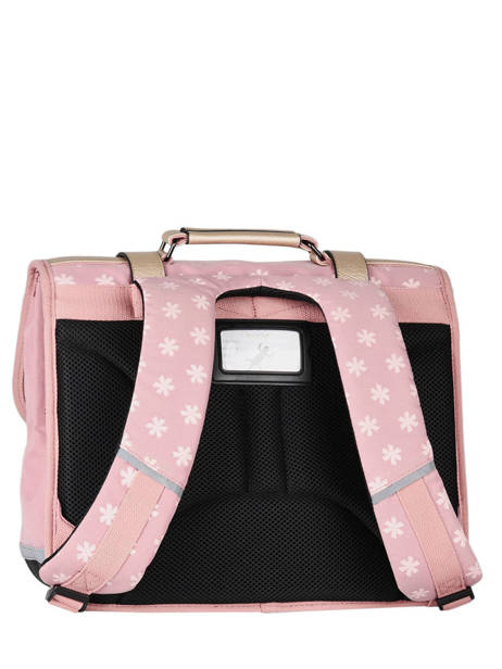 Wheeled Schoolbag For Girls 2 Compartments Cameleon Pink vintage fantasy PBVGCA35 other view 6