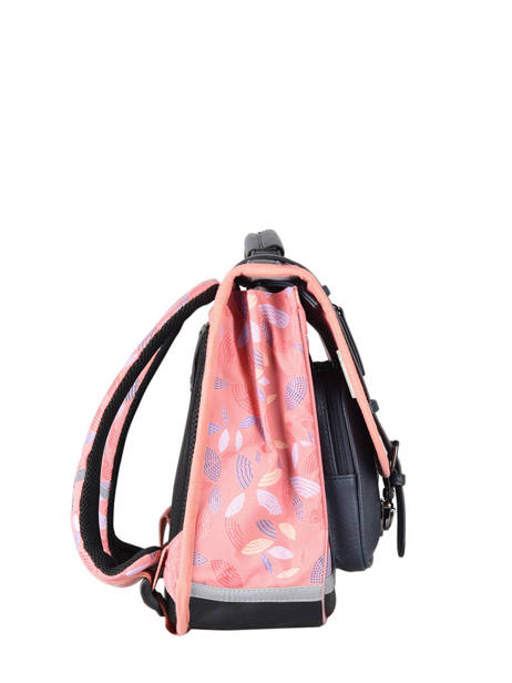 Wheeled Schoolbag For Girls 2 Compartments Cameleon Pink vintage fantasy PBVGCA38 other view 8