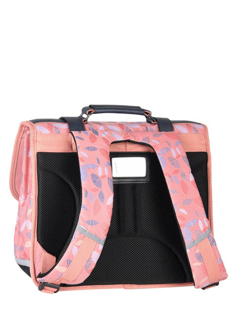 Wheeled Schoolbag For Girls 2 Compartments Cameleon Pink vintage fantasy PBVGCA38 other view 4