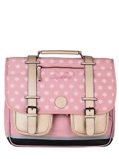 Wheeled Schoolbag For Girls 3 Compartments Cameleon Pink vintage fantasy PBVGCA41 other view 1