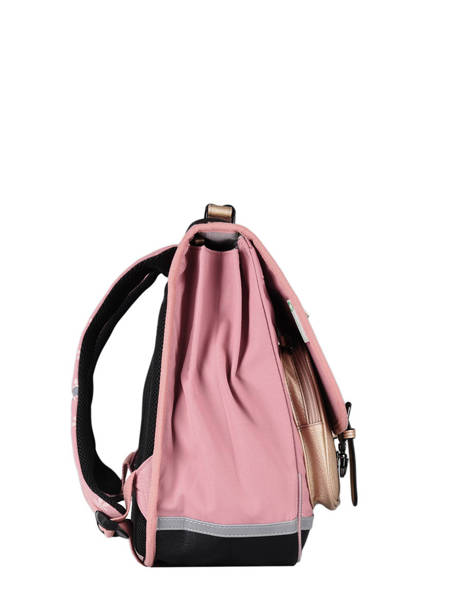 Wheeled Schoolbag For Girls 3 Compartments Cameleon Pink vintage fantasy PBVGCA41 other view 8
