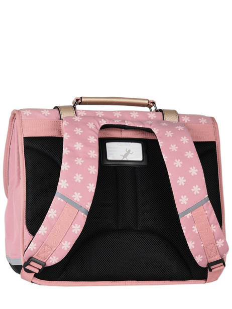 Wheeled Schoolbag For Girls 3 Compartments Cameleon Pink vintage fantasy PBVGCA41 other view 7