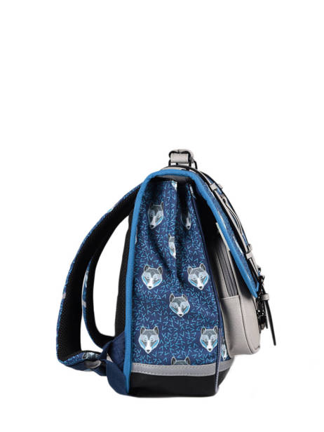 Cartable 2 Compartiments Cameleon Bleu vintage urban PBVBCA35 vue secondaire 9