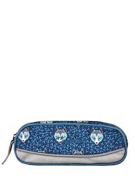 Pencil Case 2 Compartments Cameleon Blue vintage urban PBVBTROU