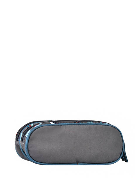 Pencil Case 2 Compartments Cameleon Blue vintage urban PBVBTROU other view 4