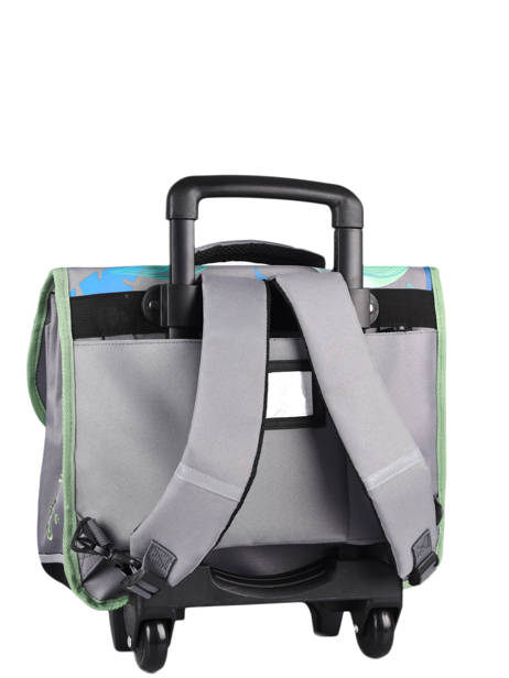 Wheeled Schoolbag 2 Compartments Cameleon Gray actual PBBACR38 other view 6