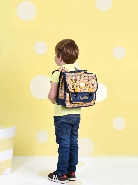 Satchel 1 Compartment Cameleon Yellow retro DALLOE other view 2