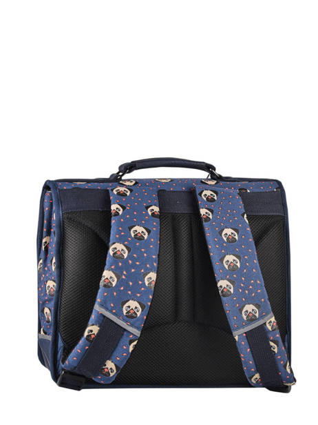 Satchel 2 Compartments Cameleon Blue retro MD1071 other view 7