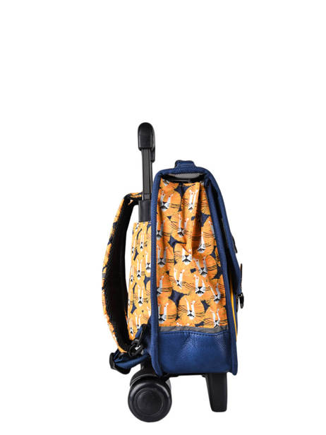 Wheeled Schoolbag Cameleon Yellow retro PBRECR35 other view 4
