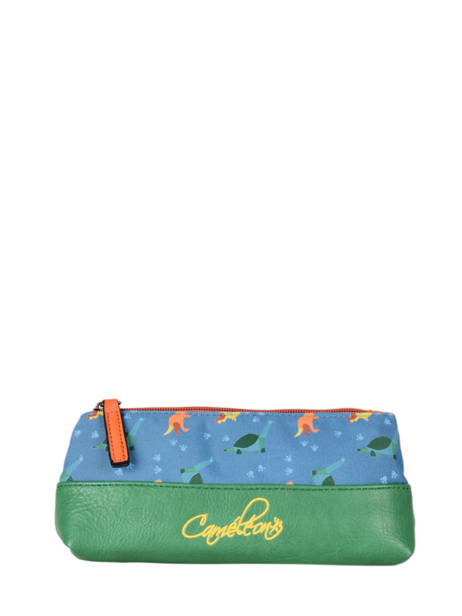 Pencil Case 1 Compartment Cameleon Blue retro PBRETROU