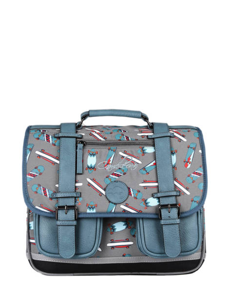 Cartable 2 Compartiments Cameleon Bleu vintage urban PBVBCA35