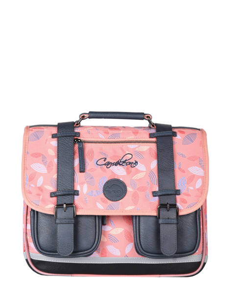 Wheeled Schoolbag For Girls 2 Compartments Cameleon Pink vintage fantasy PBVGCA35